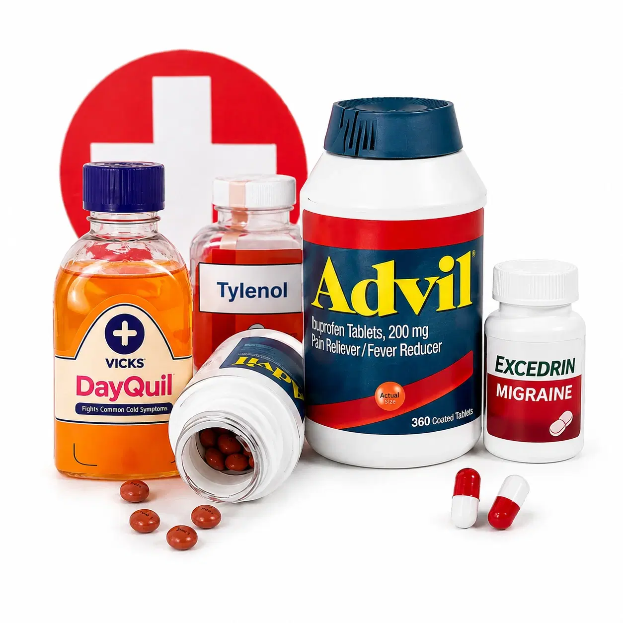 Pain relievers, cold medicine, and fever reducers
